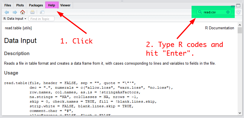 First Look of RStudio