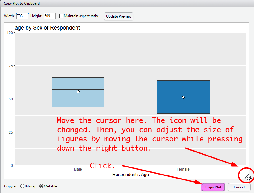 Import R Graphs into MS Word